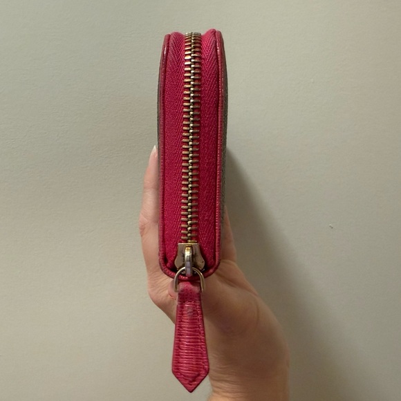 Fendi Brown and Pink Zucca Zippy Wallet - Picture 3 of 12